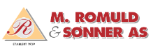 M. Romuld og Sønner AS logo